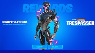 FREE TRESPASSER Skin SUPER RARE 1 Skin GIVEAWAY Fortnite [upl. by Glantz319]