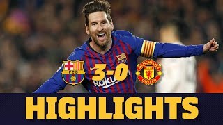 BARÇA 30 MANCHESTER UNITED  Match highlights [upl. by Jabin385]