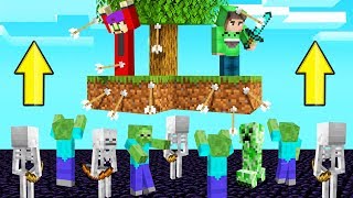 SKYBLOCK But MOBS Are RISING EVERY MINUTE Creepy [upl. by Riobard]