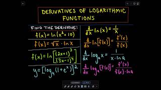 ❖ Derivatives of Logarithmic Functions ❖ [upl. by Frum]