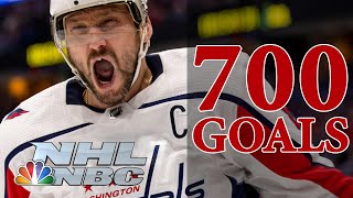 Alex Ovechkins milestone goals on the road to his historic 700th  NBC Sports [upl. by Senior]