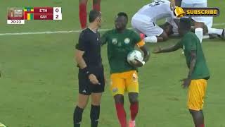 HIGHLIGHTS  Ethiopia vs Guinea  TotalEnergiesAFCON 2025 Qualifiers  Group H [upl. by Carrelli]