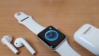 Pair Airpods with Apple Watch  How To [upl. by Kcirdahc]