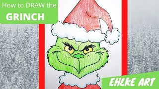 How to DRAW the GRINCH [upl. by Nilsoj]