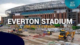 LATEST EVERTON STADIUM DRONE FOOTAGE [upl. by Aihsilef]