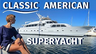 599000 1984 BROWARD 98 30M CLASSIC SUPERYACHT WALKTHROUGH amp SPECS  Liveaboard Motor Yacht Tour [upl. by Nnomae696]