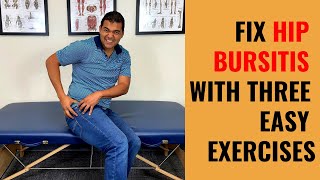 Top 3 Exercises For Trochanteric Hip Bursitis [upl. by Ehrman]