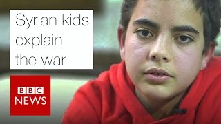 Syrian kids explain the war  BBC News [upl. by Arahset]