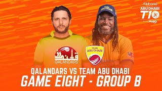 Match 8 HIGHLIGHTS I Team Abu Dhabi vs Qalandars I Day 3 I Abu Dhabi T10 I Season 4 [upl. by Chaim]