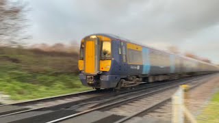 LOUD train horns through the Kent countryside Southeastern High Speed Class 375 [upl. by Alil198]