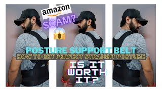 I Bought Posture Support Belt From AMAZONin  How To Get Perfect Body Posture  Full Review [upl. by Devitt]