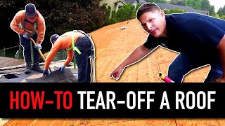 How to tear off a roof  DIY roofing [upl. by Anielram29]