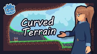 How To Make 2D Curved Terrain In Godot [upl. by Salomon]