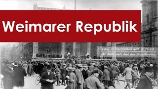 Weimarer Republik Zusammenfassung [upl. by Moguel]