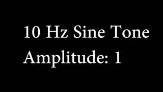 10 Hz Sine Tone Amplitude 1 [upl. by Ahseikan238]