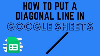 How to Put a Diagonal Line in Google Sheets [upl. by Booma]