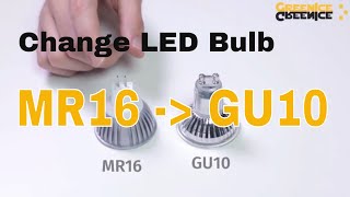 How to Change a LED Bulb MR16 to GU10 [upl. by Mullac268]