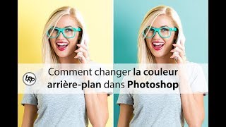 Comment CHANGER la COULEUR en ARRIÈRE PLAN dans PHOTOSHOP débutant [upl. by Ellmyer]