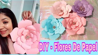 Como Hacer Flores de Papel para Decoración Super Fácil [upl. by Deibel]