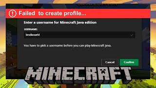 Fix Minecraft Failed To Create Profile [upl. by Yrolam839]