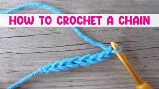 How to Crochet a Chain For The Absolute Beginner [upl. by Paloma]