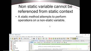 static methods fix non static variable cannot be referenced [upl. by Lainad]