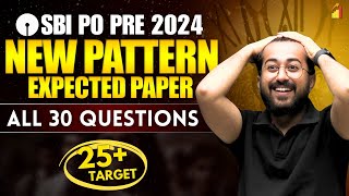 SBI PO Prelims New Pattern Quant 30 Ques Expected Paper Created by Aashish Arora [upl. by Lebyram168]