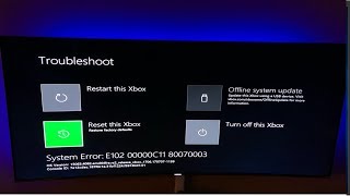 How To Fix XBOX One System Error E102 [upl. by Behre785]