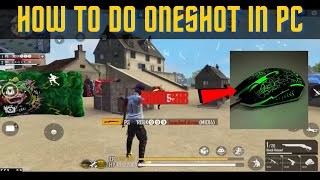 How to do One Shot in free fire on PC  Garena Free Fire [upl. by Jadwiga]