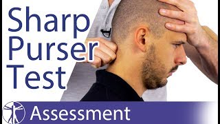 Sharp Purser Test  Transverse Ligament Integrity [upl. by Tatiania]