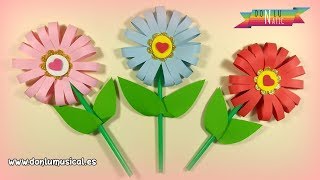 Cómo hacer FLORES DE PAPEL en 5 minutos 🌸🌼🌺 RECICLAJE [upl. by Saraiya46]