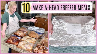 10 MAKEAHEAD SUMMER FREEZER MEALS  FILL YOUR FREEZER [upl. by Mcconnell447]