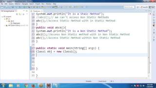 Static vs Non Static Methods in Java [upl. by Casie]