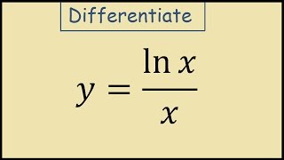 How to differentiate ln xx [upl. by Lamar782]