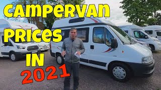 USED CAMPER Van COST  When Buying New and NOW [upl. by Aronid]