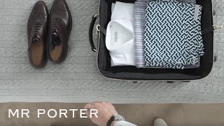 How To Pack For A Business Trip  MR PORTER [upl. by Laniger]