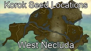 Breath of the Wild Korok Seed Guide  West Necluda [upl. by Sell226]