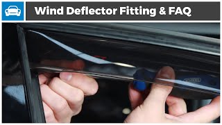 Wind Deflector Fitting Guide And FAQ [upl. by Yorke]