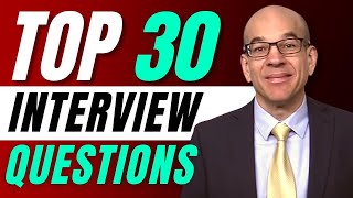 Top 30 Interview Questions  From a recruiters hiring playbook [upl. by Amiaj485]