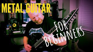 METAL GUITAR FOR BEGINNERS 6 Techniques You MUST Learn [upl. by Schoof]