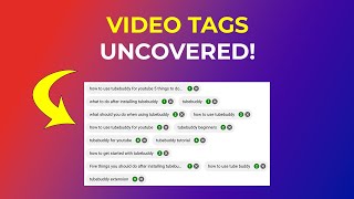 How To See Tags on YouTube Videos and Channels w TubeBuddy [upl. by Garibold]