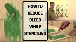 How To Reduce Bleed While Stenciling [upl. by Xuerd462]