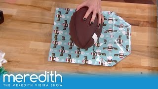 How To Wrap Oddly Shaped Gifts  The Meredith Vieira Show [upl. by Esylle688]