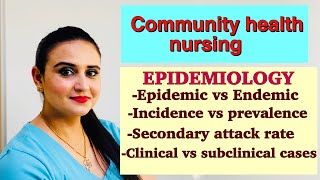 Epidemiology made easy for nurses Community health nursing for nursing competitive exams [upl. by Novick]