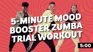 5Minute Mood Booster Zumba Trial Workout [upl. by Sabelle]