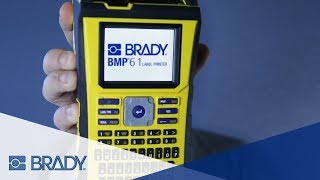 Brady BMP61 Label Printer Overview [upl. by Ardnassela]