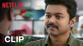 Thalapathy Vijay Mass Airport Scene  Mersal  Tamil Film  Netflix India [upl. by Hendrickson706]