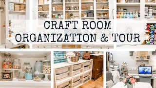 15 Craft Room Organization Ideas  Craft Room Tour [upl. by Annazus]