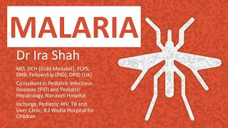 Malaria Types Clinical Features Diagnosis Treatment amp Drugs  Dr Ira Shah [upl. by Jenelle851]