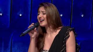 Dhvani Bhanushali sings Radha for Sawai bhat  Abhijit Vaghani  Kunaal Vermaa  Indian Idol 12 [upl. by Ellak284]